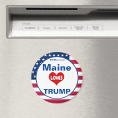 Maine LOVES TRUMP Patriottische Koelkast Magneet (Insitu (Vaatwasser))