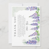 Maine Lupin Trouwkaart Save the Date  Bedankkaart (Voorkant)