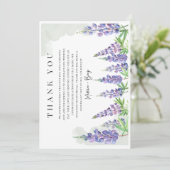 Maine Lupin Trouwkaart Save the Date  Bedankkaart (Staand voorkant)