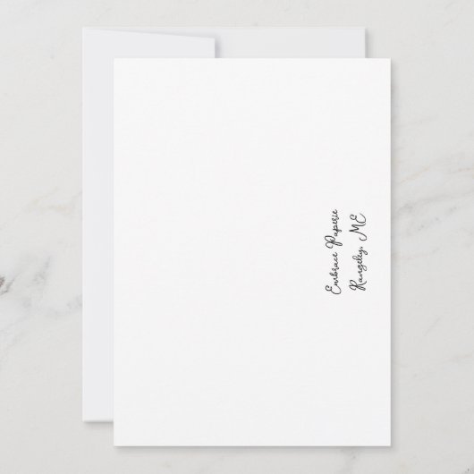 Maine Lupin Trouwkaart Save the Date  Bedankkaart (Achterkant)