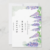 Maine lupin Wedding Save the Date Invitation (Voorkant)