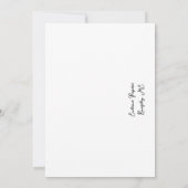 Maine lupin Wedding Save the Date Invitation (Achterkant)