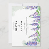 Maine lupin Wedding Save the Date Invitation (Voorkant)