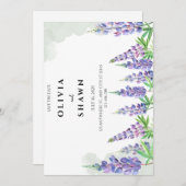 Maine lupin Wedding Save the Date Invitation (Voorkant / Achterkant)