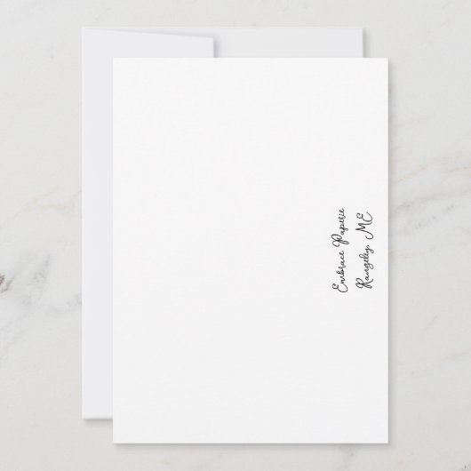 Maine lupin Wedding Save the Date Invitation (Achterkant)