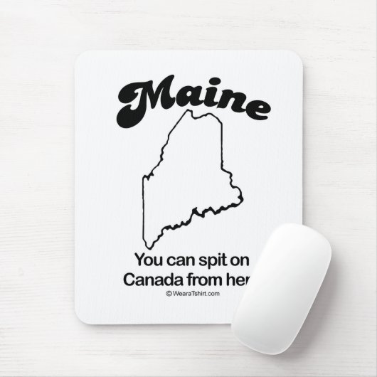 MAINE - "MAINE STATE MOTTO" T-shirts en tandwielen Muismat (Met muis)