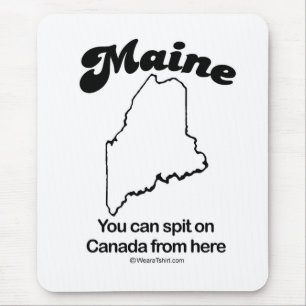 MAINE - "MAINE STATE MOTTO" T-shirts en tandwielen Muismat
