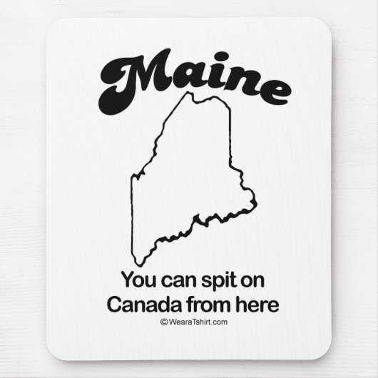 MAINE - "MAINE STATE MOTTO" T-shirts en tandwielen Muismat (Voorkant)