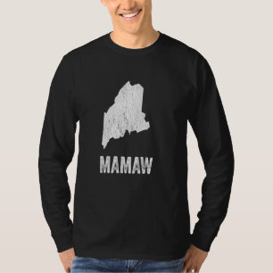 Maine Mamaw Maine Silhouette State Coolest Oma T-shirt