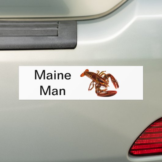 Maine Man Lobster Bumpersticker (Op auto)