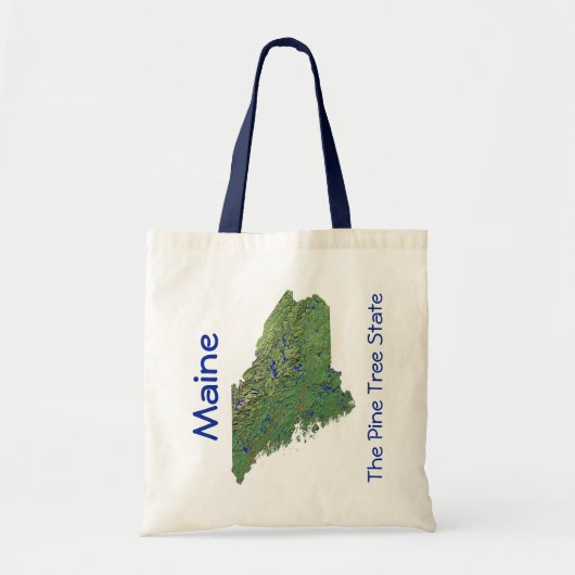 Maine Map Bag Tote Bag (Voorkant)