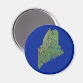 Maine Map Magnet (Voorkant / Achterkant)
