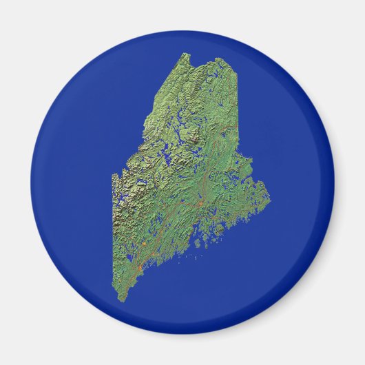 Maine Map Magnet (Voorkant)