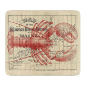  Maine Map met Lobster Cutting Board Snijplank (Voorkant)