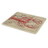 Maine Map met Lobster Cutting Board Snijplank (Hoek)
