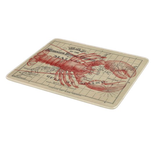  Maine Map met Lobster Cutting Board Snijplank (Hoek)