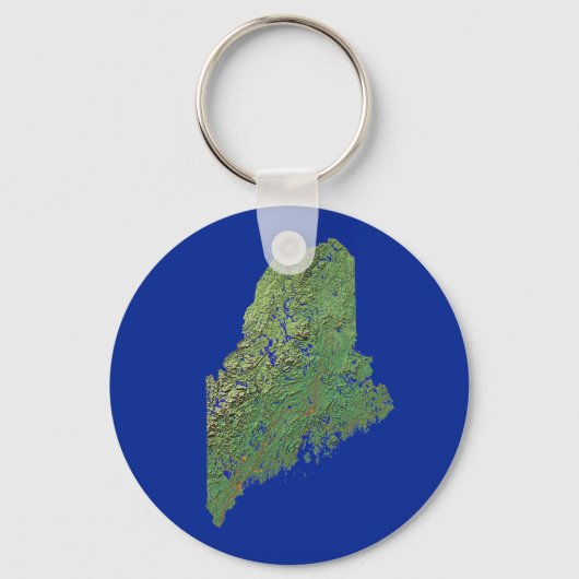 Maine Map Sleutelhanger (Voorkant)