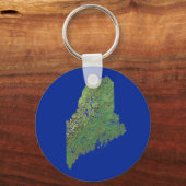 Maine Map Sleutelhanger (Voorkant)