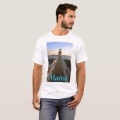 Maine Marshall Point Lighthouse T-shirt (Voorkant volledig)