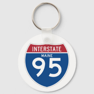 Maine ME I-95 Interstate Highway Shield - Sleutelhanger