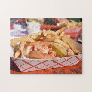 Maine ME Lobster Roll Sandwich Foodie Seafood Food Legpuzzel