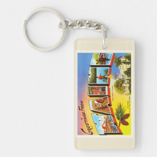 Maine ME Old Vintage Travel Souvenir Sleutelhanger