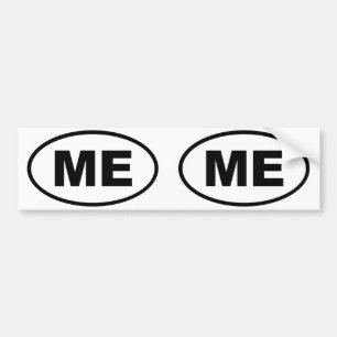 Maine ME oval Bumpersticker
