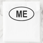 Maine "ME" Ovale Sticker (Tas)
