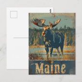 Maine Moose Briefkaart (Voorkant / Achterkant)