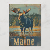 Maine Moose Briefkaart (Voorkant)