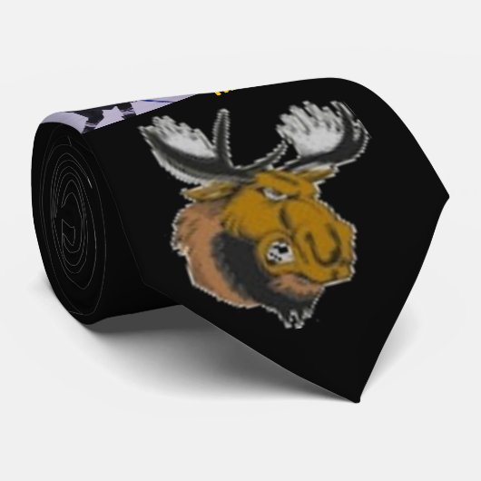 Maine Moose Junior Hockey Stropdas (Opgerold)