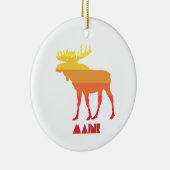 Maine Moose Keramisch Ornament (Rechts)