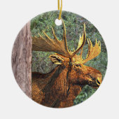 Maine Moose Keramisch Ornament (Voorkant)
