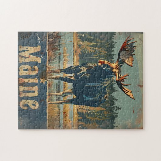 Maine Moose Legpuzzel (Horizontaal)