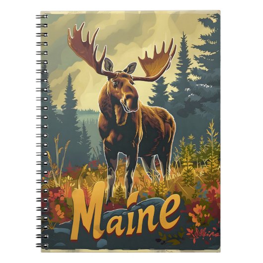 Maine Moose  Notitieboek (Voorkant)