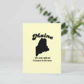 Maine Motto - Je kunt vanaf hier op Canada ronddra Briefkaart (Staand voorkant)