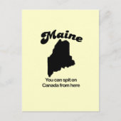Maine Motto - Je kunt vanaf hier op Canada ronddra Briefkaart (Voorkant)