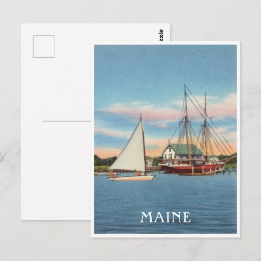 Maine  natuur briefkaart (Voorkant / Achterkant)