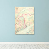 Maine, NB Canvas Afdruk (Insitu (Houten vloer))