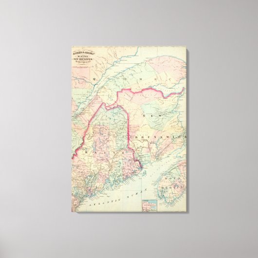 Maine, NB Canvas Afdruk (Voorkant)
