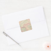 Maine, New Brunswick Vierkante Sticker (Envelop)