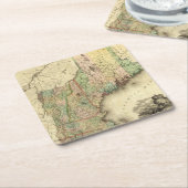 Maine, New Hampshire, Vermont, Massachusetts Kartonnen Onderzetters (Schuin)