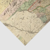 Maine, New Hampshire, Vermont, Massachusetts Tissuepapier (Detail)