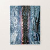 Maine, Newagen, zonsondergang haven 2 2 Legpuzzel (Verticaal)