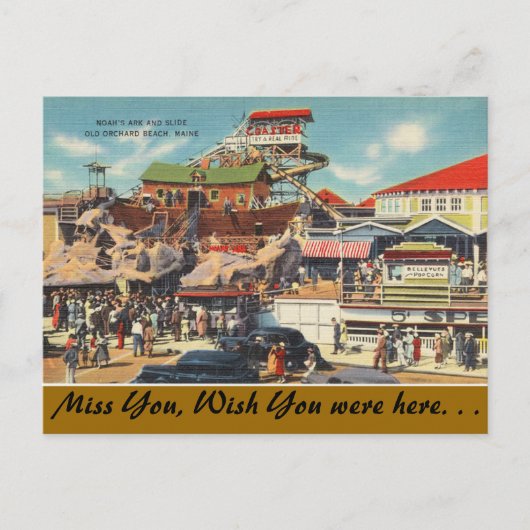 Maine, Noah's Ark, Old Orchard Beach Briefkaart (Voorkant)