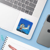 Maine Nubble Lighthouse Sticker (Laptop met iPhone)