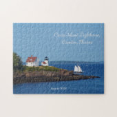 Maine Ocean Sailing Curtis Island Lighthouse Legpuzzel (Horizontaal)
