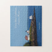 Maine Ocean Sailing Curtis Island Lighthouse Legpuzzel (Verticaal)