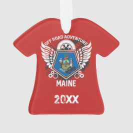 Maine Off Road Adventure 4x4 Trail Mudding Ornament