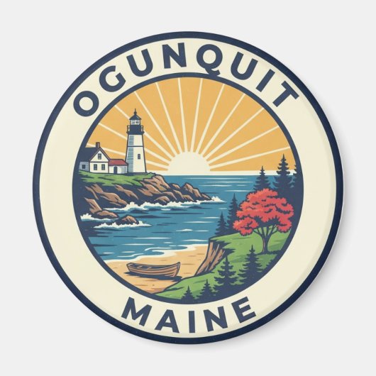 Maine Ogunquit Reisgids Magneet (Voorkant)
